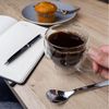 Intirilife Thermoglas, 4-tlg, Glas, Gläser Set Thermoglas Teeglas Kaffeeglas 200ml Doppelwandig (4-tlg) Bild 4