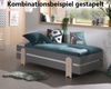 Stapelbett Karlene 204x94x28 Kinderbett MDF Grau Bild 4
