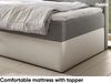 MEBLINI Kinderbett mit Bettkasten GARETH 3 80x200 Links – H3/Grau Samt Gepolstert Einzelbett mit Matratze - Polsterbett mit Stauraum - Bett mit Kopfteil – Stauraumbett Bild 4