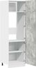 vidaXL Kühlumbauschrank Lyon Betongrau 60x57x207 cm Holzwerkstoff 856124 Bild 5