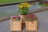 Gartenpirat Blumenkasten "Astrantia" Pflanzkastensystem Lärchenholz massiv Naturholz, 4 Größen:38×38-134×38cm(T=39cm), NaturHolz, Wandprofil20×120 Bild 3