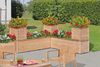 Gartenpirat Blumenkasten "Astrantia" Pflanzkastensystem Lärchenholz massiv Naturholz, 4 Größen:38×38-134×38cm(T=39cm), NaturHolz, Wandprofil20×120 Bild 2