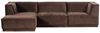Ecksofa Chaiselongue Manu - Samt Braun, Links Bild 3