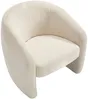 Vente-unique - ROMICOU Sessel Stoff Beige - B 52 cm x H 52 cm x L 56 cm Bild 3