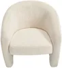 Vente-unique - ROMICOU Sessel Stoff Beige - B 52 cm x H 52 cm x L 56 cm Bild 2