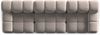 Micadoni Modulares Sofa Bellis 3-Sitzer Samt Bluvel Cappuccino Bild 3