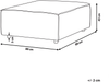 Ottomane ARDAL Cord Taupe Bild 2