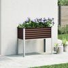 vidaXL Garten-Pflanzgefäß Braun 100 x 45 x 90 cm Stahl 4008971 Bild 3