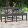vidaXL Gartenbank 2-Sitzer Grau 159,5x44x45 cm Massivholz Kiefer 824013 Bild 3