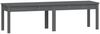 vidaXL Gartenbank 2-Sitzer Grau 159,5x44x45 cm Massivholz Kiefer 824013 Bild 2