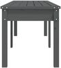 vidaXL Gartenbank 2-Sitzer Grau 159,5x44x45 cm Massivholz Kiefer 824013 Bild 5