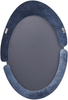 Wandspiegel MASSAY 53 cm 90 cm Samtstoff Dunkelblau Bild 5