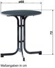 Sieger Boulevard-Klapptisch Boulevard-Klapptisch klappbar, Stahlrohr Weiß 70 x 72 x 70 cm Bild 3