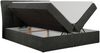 Boxspringbett Polsterbett mit Multipocket-Matratze und Topper - DIEGOS - 200x200cm - Dunkelgrau Stoff - H4 Bild 4