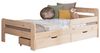 Ticaa Bettgestell Einzelbett Kinderbett Jugendbett "Bennet" mit, Einzelbett inkl. Rausfallschutz Bild 4