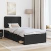 vidaXL Bettrahmen Schwarz 90 x 200 cm Massives Kiefernholz 3412534 Bild 3