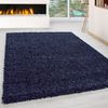 Hochflor Teppich Lux Läufer - 100x200 cm - Marineblau Bild 2