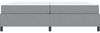 vidaXL Boxspringbett mit Matratze Hellgrau 200 x 200 cm Stoff 3398885 Bild 5