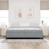 vidaXL Boxspringbett mit Matratze Hellgrau 200 x 200 cm Stoff 3398885 Bild 3