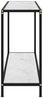 Konsolentisch, Beistelltisch, Konsole Weiß 120x35x75 cm Hartglas Bild 3