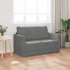 vidaXL Schlafsofa Dunkelgrau 124 x 71 x 78 cm Samt 4106703 Bild 3