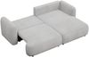 Selsey Tvoya Ecksofa mit Schlaffunktion, Ottomane rechts, Bouclé Hellgrau Bild 4