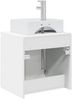 vidaXL Wandmontierte Waschtisch Weiß 49,5 x 41 x 62,5 cm Holzwerkstoff 890412 Bild 5