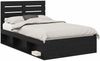 vidaXL Bettrahmen Schwarz 120 x 190 cm Massives Kiefernholz 3411440 Bild 2