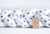 Loolay Nestchenschlange Geflochtenes Kissen Zierkissen Dekokissen Bettumrandung HERZ Grau Weiß, (Zugluftstopper Zugluft Schlange Wickeltischumrandung Babybett Kinderzimmer Schutz, Wohndeko Bettschlange 100 150 200 300 400 cm & Länge auf Anfrage), Zuglu... Bild 3