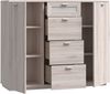 FORTE Nexus Kommode, Holzwerkstoff, Beige/Braun, 119,6 x 98,8 x 40 cm Bild 4