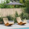 Garten-Sonnenschirm, Terrassenschirm Dunkelgrau Ø 270 x 260 cm Bambus Bild 2