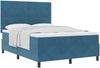 vidaXL Boxspringbett mit Kopfteil Dunkelblau 140 x 190 cm Samt 3339834 Bild 2