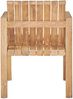 Gartensessel Manti aus Teakholz, modern massiv, Outdoor geeignet, braun, natürliche Holzmaserung Bild 2