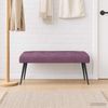 vidaXL Bank mit Knopfheftung Lila 110 x 40 x 46 cm Samt 42038542 Bild 3