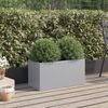 vidaXL Pflanzkübel Silbern 62x30x29 cm Verzinkter Stahl 841594 Bild 3