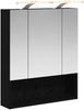 vidaXL Badezimmerspiegelschrank Schwarz Eichen-Optik 60 x 14.5 x 70 cm 889192 Bild 2