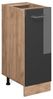 Vicco Küchenschrank Küchenzeile R-Line, Anthrazit Hochglanz, Apothekerschrank 30 cm, ohne AP Bild 4