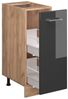 Vicco Küchenschrank Küchenzeile R-Line, Anthrazit Hochglanz, Apothekerschrank 30 cm, ohne AP Bild 3
