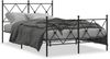 vidaXL Bettgestell mit Kopf- und Fußteil Metall Schwarz 120x200 cm 376518 Bild 2