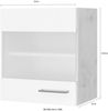 Flex-Well Glashängeschrank Morena (B x H x T) 50 x 54,8 x 32 cm, mit Stollenglastüren Bild 3