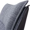 Esszimmerstuhl HWC-N71, Küchenstuhl, drehbar Auto-Return, Stoff/Textil (420g/m²) Öko-Tex ~ grau Bild 5