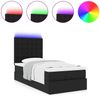 vidaXL Ottoman-Bett mit Matratze & LEDs Schwarz 80x200 cm Kunstleder 3313820 Bild 5