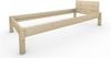 Pfostenbett Massivholzbett (Fichte) "Daybett" 90 x 210 cm 38 cm Holzbett 300kg Bild 2