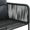 vidaXL Gartenstühle 2 Stk. mit Polstern Poly Rattan Schwarz 44438 Bild 4