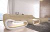 Stoff Wohnlandschaft Concept U Form - Mikrofaserstoff - beige-weiß - Rechts Bild 5