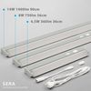 Maxkomfort LED Unterbauleuchte schwenkbar & 3-Stufen-Dimmfunktion - 36cm/56cm/90cm in Weiß/Grau, LED fest integriert, 3 Lichtfarben, Warmweiß/Kaltweiß/Neutralweiß, 3000K/4000K/6000K, Küchenleuchte 3-Stufen-Dimmbar, schwenkbar, 3 Lichtfarben, IP20 Bild 2