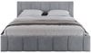 thematys Polsterbett Bett aus Velours Stauraumbett - TOPSELLER - MADE IN EU - (verfügbar 90x200 120x200 140x200 160x200 180x200cm, Bettrahmen, Bett, Optional mit Matratze bestellbar, mit großen gepolsterten Kopfteil, mit Bettkasten zum aufklappen), Met... Bild 4