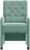 vidaXL Esszimmerstühle mit Rollen 2 pcs Meergrün 58 x 67 x 97 cm Samt 42017874 Bild 4