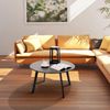 Beistelltisch Metall Garten Rund Sofatisch Schwarz Ø 70 x 40H cm Bild 2