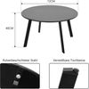 Beistelltisch Metall Garten Rund Sofatisch Schwarz Ø 70 x 40H cm Bild 3